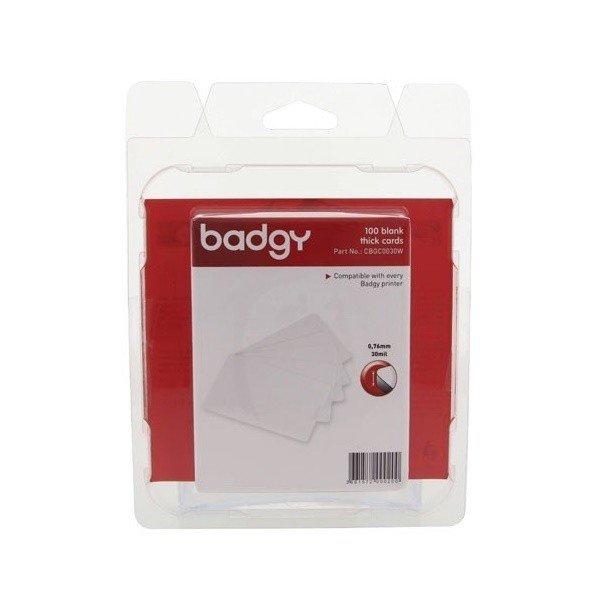 BADGY PVC CARDS 100/200 PACK O