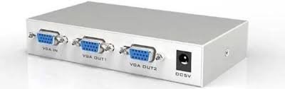 2-PORT VGA SPLITTER, 150MHZ RGB BANDWITH 1X HD15/M INPUT TO 2 X HD 15/F OUTPUT,
COMPACT