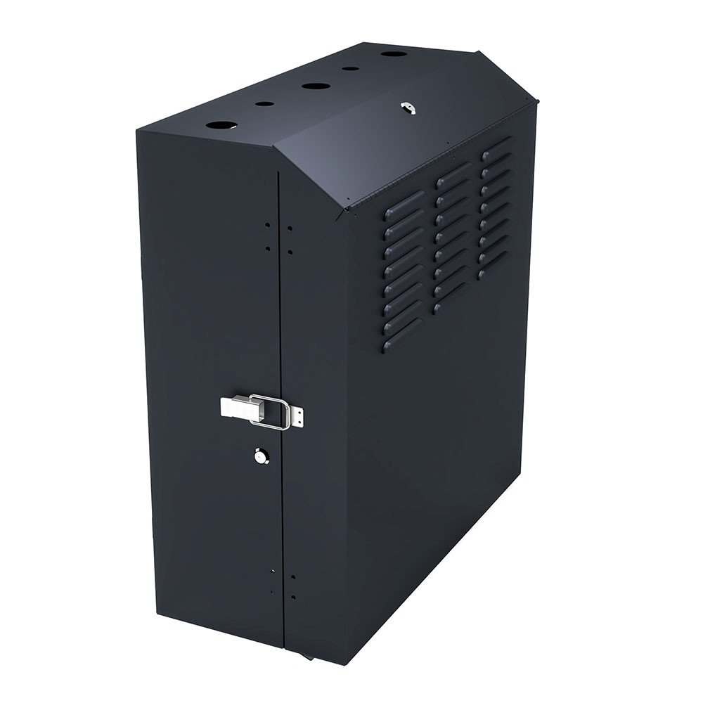 6U CP Black wall mount cabinet  upright