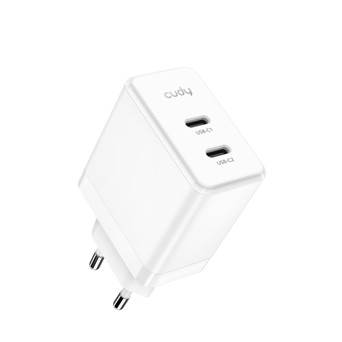 Cudy 40w 2-port  USB-C Fast Charge GaN Charger CH40 adapter Only