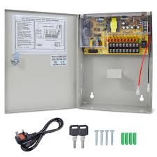 9 Channel 12VDC 10A CCTV PSU With Battery Back-up PS49-5