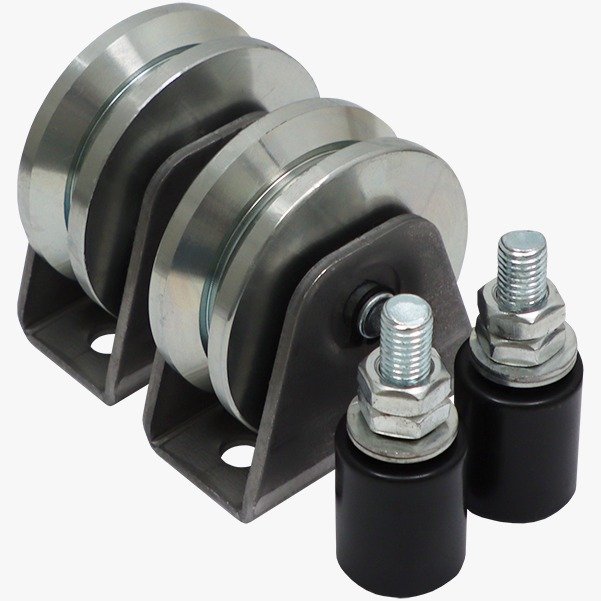 Gate Wheel Kit - 80mm - V-Profile