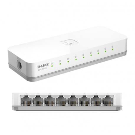 D-Link 8-Port 10/100 Unmanaged  Desktop Switch