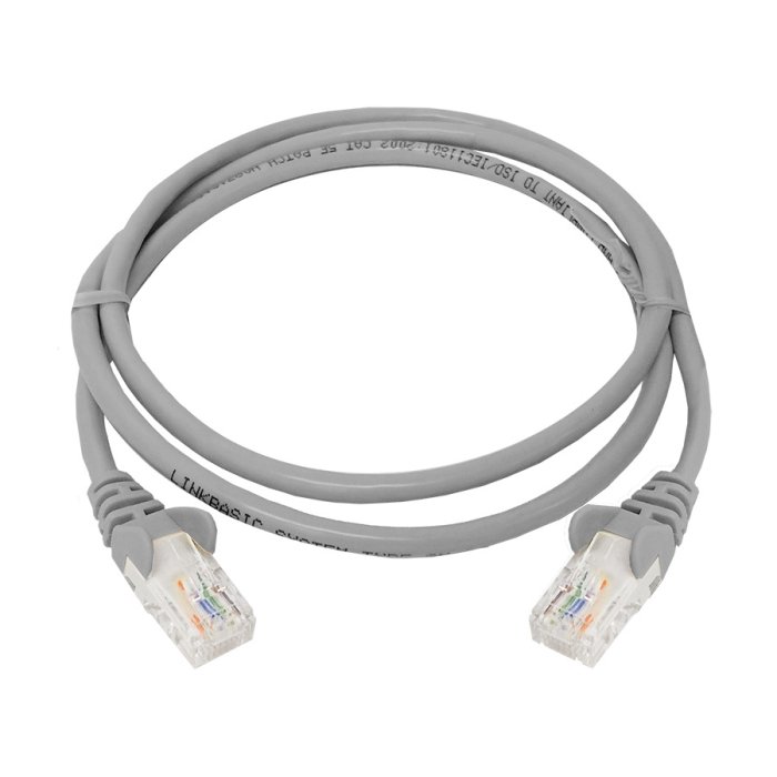 FLY-1 ,1 Meter UTP Cat5e Patch Cable Gray