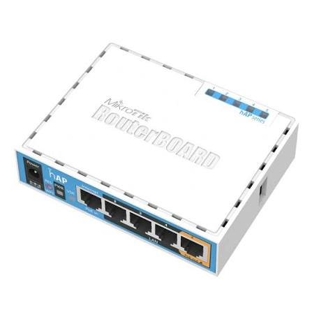 MikroTik hAP Mini 2.4GHz 1.5dBi 3 Port Ethernet WiFi Router | RB931-2nD