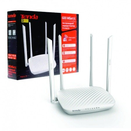 Tenda 2.4GHz 6dBi 4 Port Fast Ethernet Router and Repeater | F9