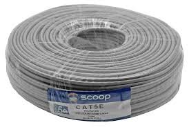 Scoop 100m Box Cat5e CCA UTP Cable Indoor