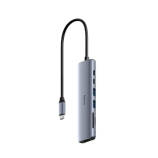 Cudy 7-in-1 4K 60Hz HDMI USB-A and USB-C Hub | UH407 plug and play USB-C hub featuring 1x 4K 60Hz HDMI port, 2x 5Gbps USB-A ports, 1x 100W USB-C port for power supply charging, 1x 5Gbps USB-C data port and 1x SD/TF card slot. Upstream Port: 1x USB-C