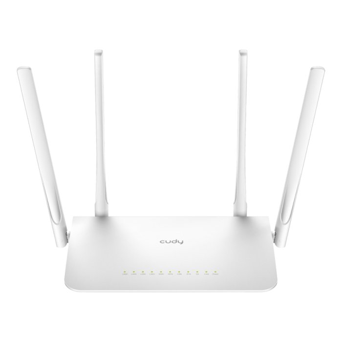 Cudy Dual Band WiFi 5 1200Mbps 5dBi Gigabit Mesh Router, Ethernet Ports: 5x 10/100/1000, Data Rate: 2.4GHz: 300Mbps; 5.8GHz: 867Mbps WR1300